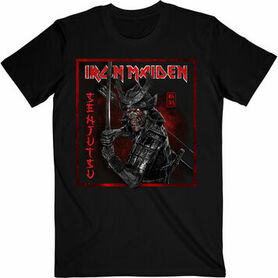 T-shirt officiel IRON MAIDEN 'Senjutsu cover distressed red'