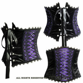 Serre-taille gothique SINISTER violet