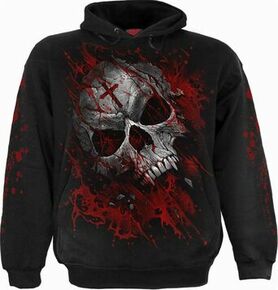 Sweat capuche dark wear SPIRAL 'pure blood'