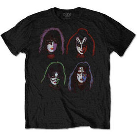 T-shirt officiel KISS - Faces