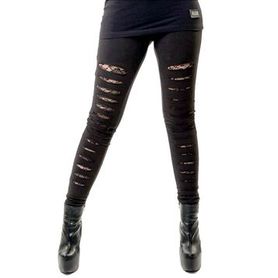 Leggings gothique VIXXIN effets déchirés