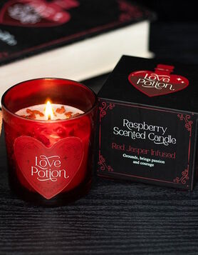 Bougie Love Potion Framboise & Jaspe Rouge