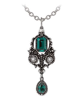 Collier Gothique Cristaux Verts 'Lost Jewels of Paris' - Alchemy Gothic