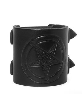 Bracelet de force cuir BAPHOMET