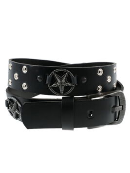 Ceinture cuir BAPHOMET