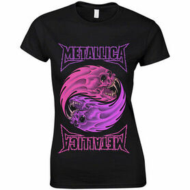 T-shirt officiel femme METALLICA 'Yin Yang Purple'