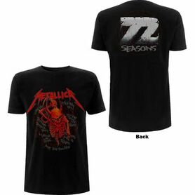 T-shirt officiel METALLICA 'skull screaming 72 seasons'