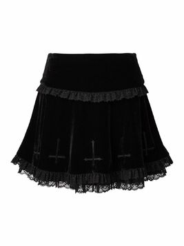 Jupe velours KILLSTAR 'mitzy'
