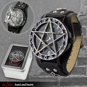 Montre gothique homme pentagramme