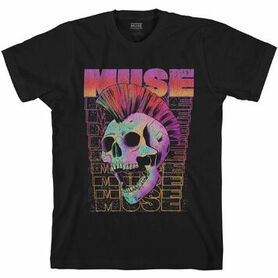 T-shirt officiel MUSE 'mowhawk skull'