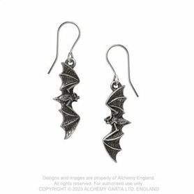 Boucles d'oreilles ALCHEMY GOTHIC 'nightflight'