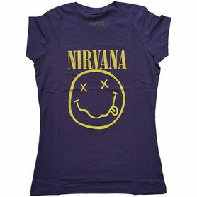 T-shirt officiel femme NIRVANA 'blue edition'