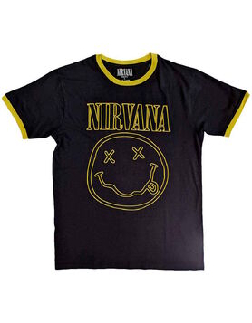T-shirt officiel unisexe NIRVANA 'Smiley logo'