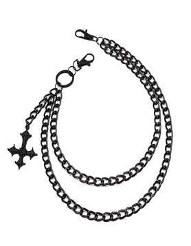 Cha&icirc;ne de pantalon Crucifix Invers&eacute; Dual
