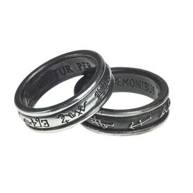 Double bague ALCHEMY GOTHIC 'demon & angel'