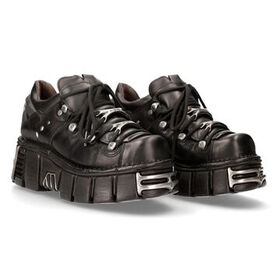 Chaussures Gothiques New Rock M-120N-S26 - Metallic Platform