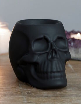 Br&ucirc;le-parfum Cr&acirc;ne - C&eacute;ramique noire mate