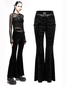 Pantalon velours PUNK RAVE 'Dynastie Sombre'