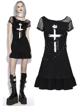 Robe Gothique Punk - Reliquaire Profan&eacute; - Punk Rave
