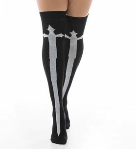 Grandes chaussettes noires PAMELA MANN