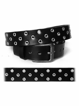 Ceinture unisexe cuir noir