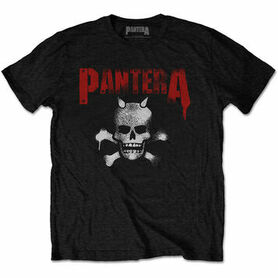 T-shirt officiel PANTERA 'Horned Skull Stencil '
