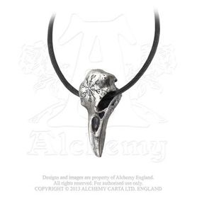 Pendentif ALCHEMY GOTHIC 'helm of awe ravenskull'