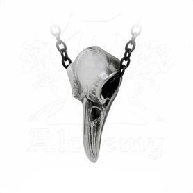 Pendentif ALCHEMY GOTHIC 'rabenschadel'