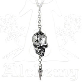 Pendentif Gothique Alchemy Gothic En Étain Avec Cristal - Style Médiéval & Mystique