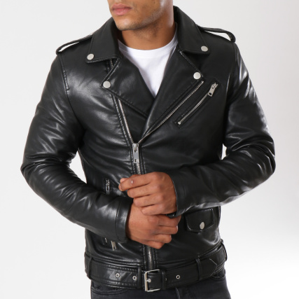 Veste simili cuir homme