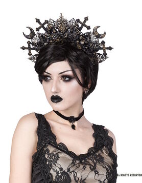 Ras-de-cou gothique SINISTER 'Rose Noire'