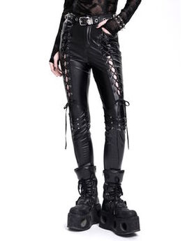 Pantalon DEVIL FASHION 'Lacérations Nocturnes'