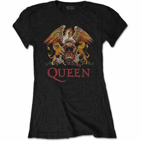 T-shirt officiel femme QUEEN 'classic crest'