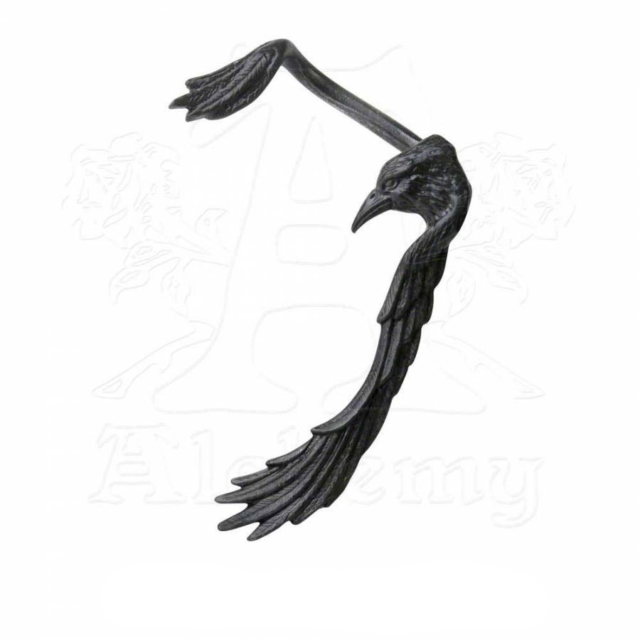 Boucle d'oreille ALCHEMY GOTHIC 'black familiar'