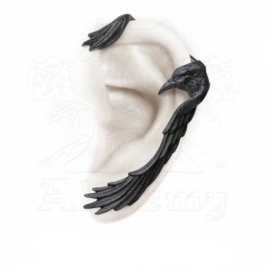 photo n°2 : Boucle d'oreille ALCHEMY GOTHIC 'black familiar'