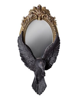 Miroir à main alchemy gothic 'Raven's gaze'