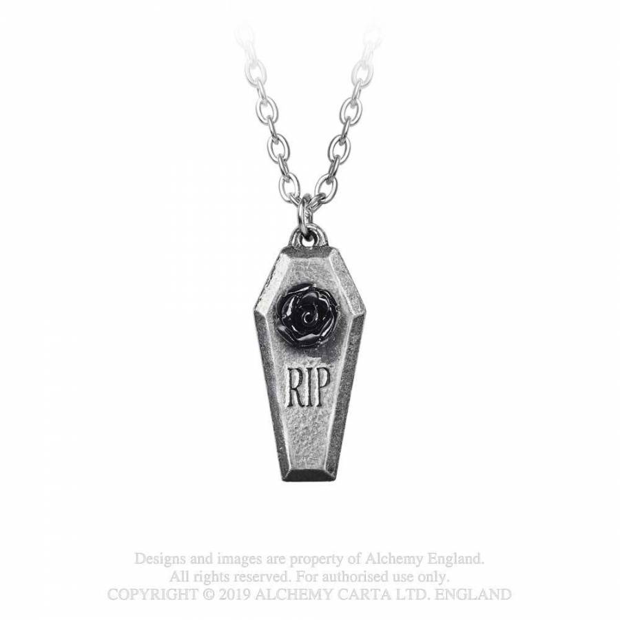 Pendentif ALCHEMY GOTHIC 'rip rose'