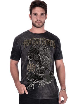 T-shirt Officiel West Coast Choppers 'Chief Dark Grey'