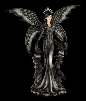 Figurine fée gothique 'Queen of Crows'