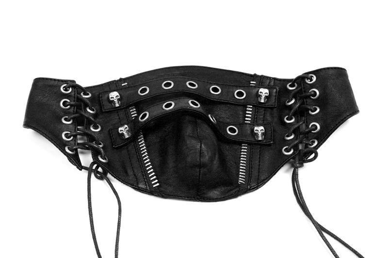 photo n°4 : Masque gothique en cuir noir