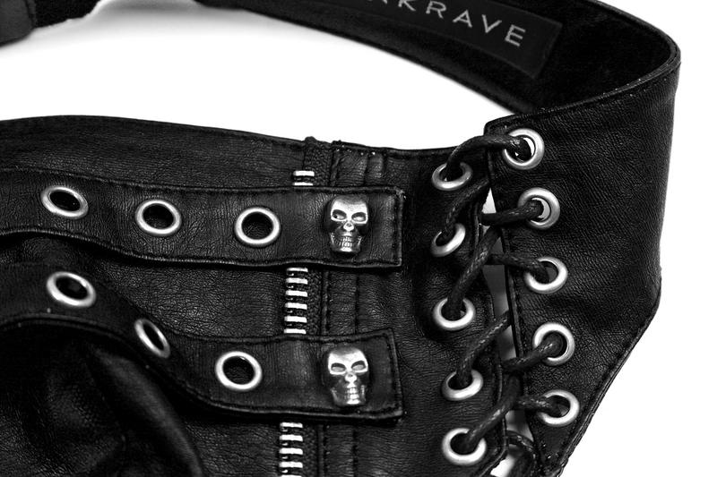 photo n°5 : Masque gothique en cuir noir