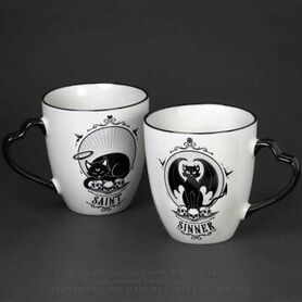 Set de 2 tasses ALCHEMY GOTHIC 'Saint & Sinner'