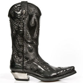 Santiags cuir New Rock M.7952-C3