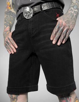 Short Jean Homme HYRAW Thug Boss Noir