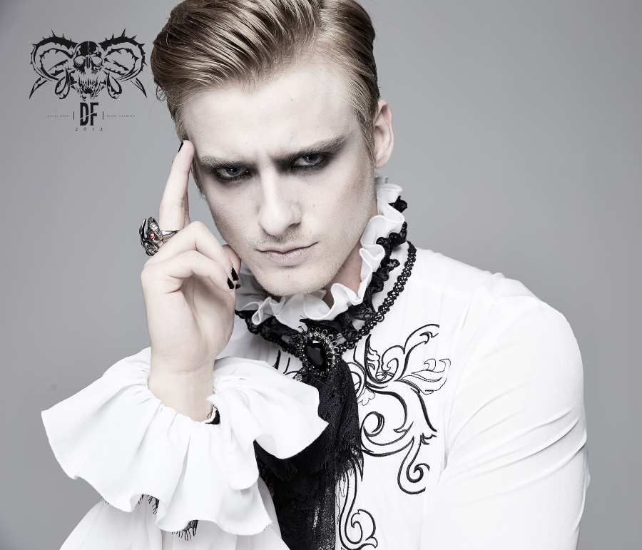 photo n°5 : Chemise à jabot DEVIL FASHION 'gothic palace'