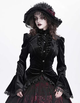 Chemisier Gothique Litanie Noire - Devil Fashion