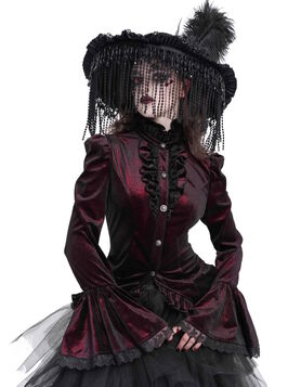 Chemisier DEVIL FASHION 'Litanie Pourpre'