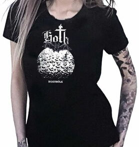 T-shirt femme DISCOBOLE 'Goth'