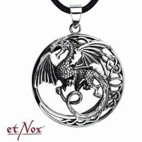 Pendentif dragon en acier inoxydable