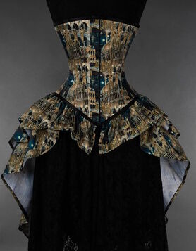 Corset à traîne 'Venise Macabre'
